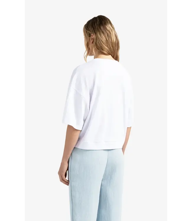 Cropped t-shirt short sleeves