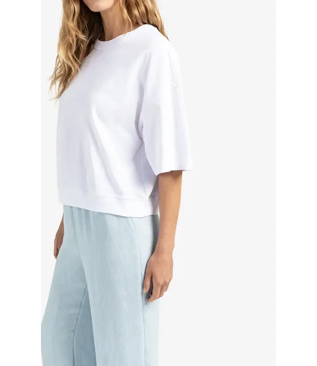 Cropped t-shirt short sleeves