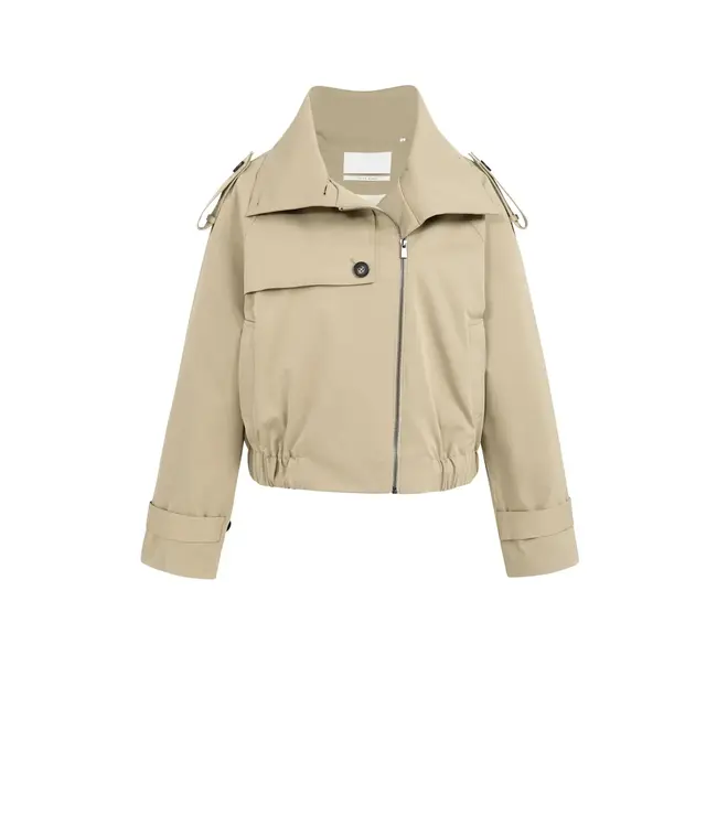 Short bomber trenchcoat