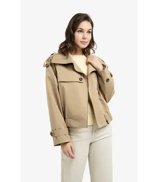 YAYA Short bomber trenchcoat