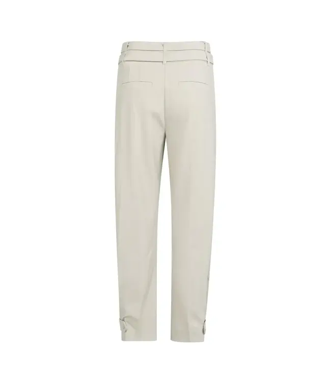 Trousers with double belt