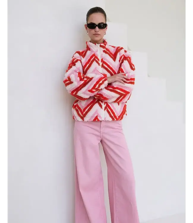 Moore denim wide - pink