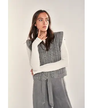 Simple Dempi waistcoat - grijs