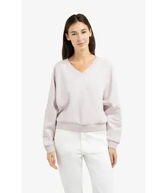 YAYA Sweater met V-hals en geribde boorden