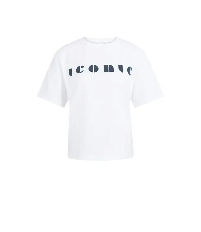 Boyfriend T-shirt met artwork op de borst