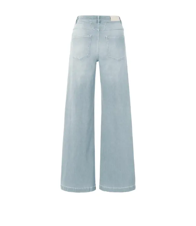 Jeans met hoge taille en extra wijde pijpen (L32)