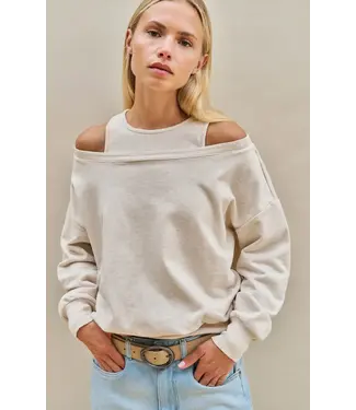 YAYA Sweatshirt met gelaagde halslijn