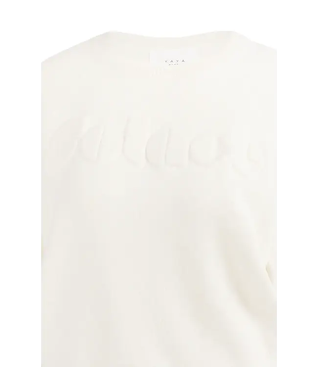 Sweater met raglanmouwen en geborduurd artwork