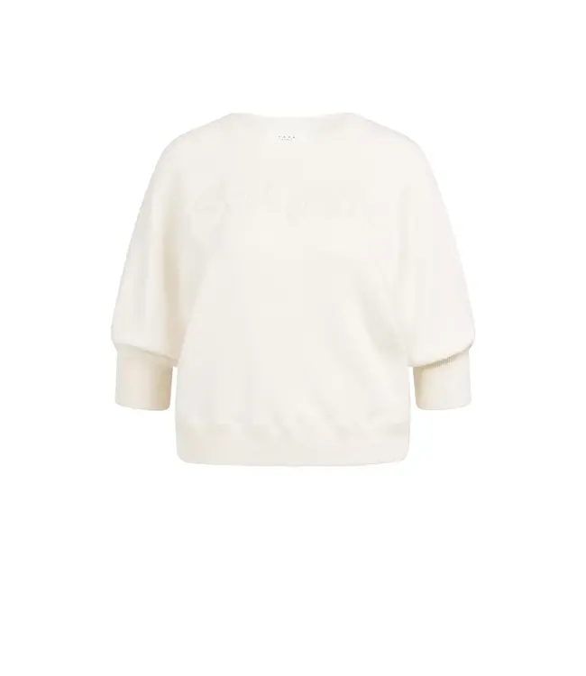 Sweater met raglanmouwen en geborduurd artwork