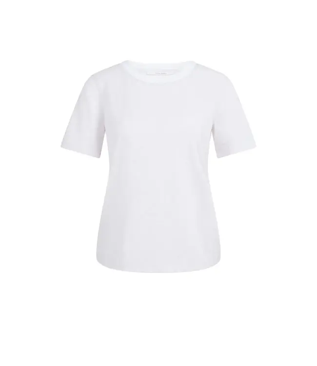 Gemêleerd T-shirt met contrasterende ribboord