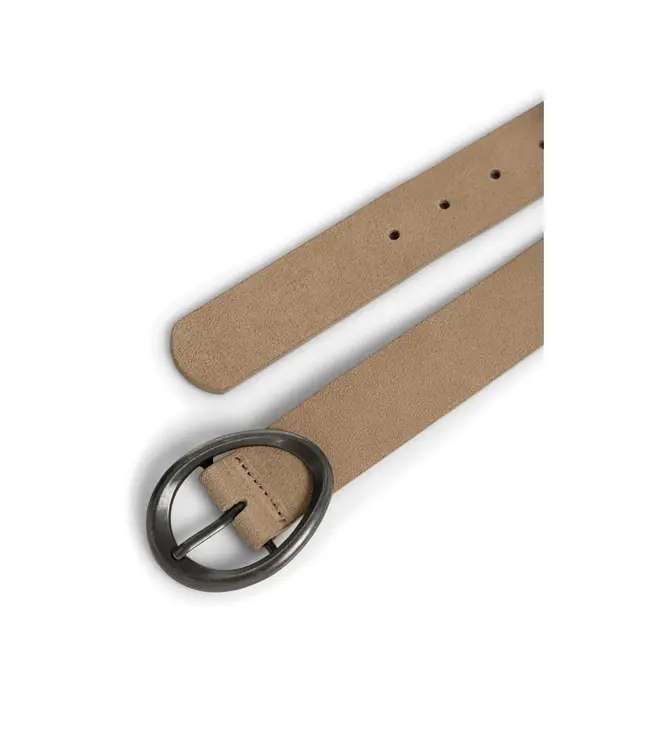 Thin suede belt