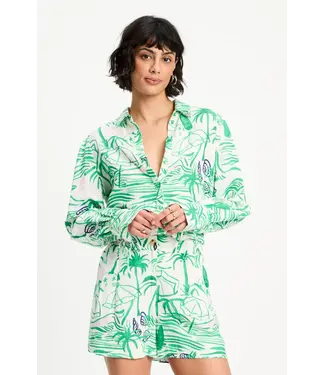 Pom Amsterdam Blouse - Beach vibes linen