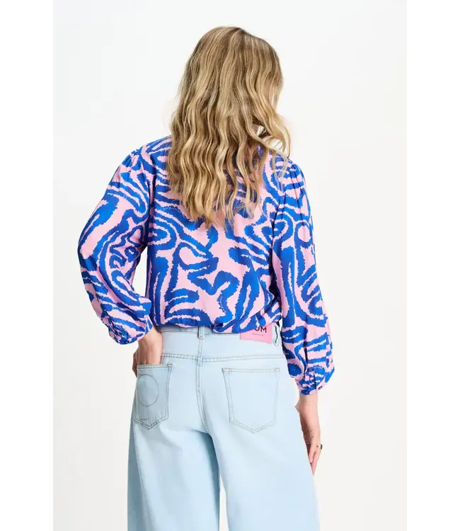 Blouse - Waves Pink Linen