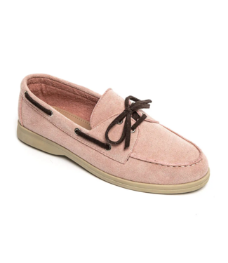 Pink boatshoe