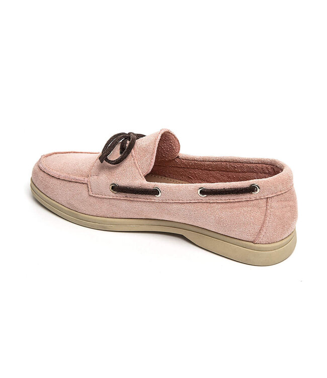 Pink boatshoe