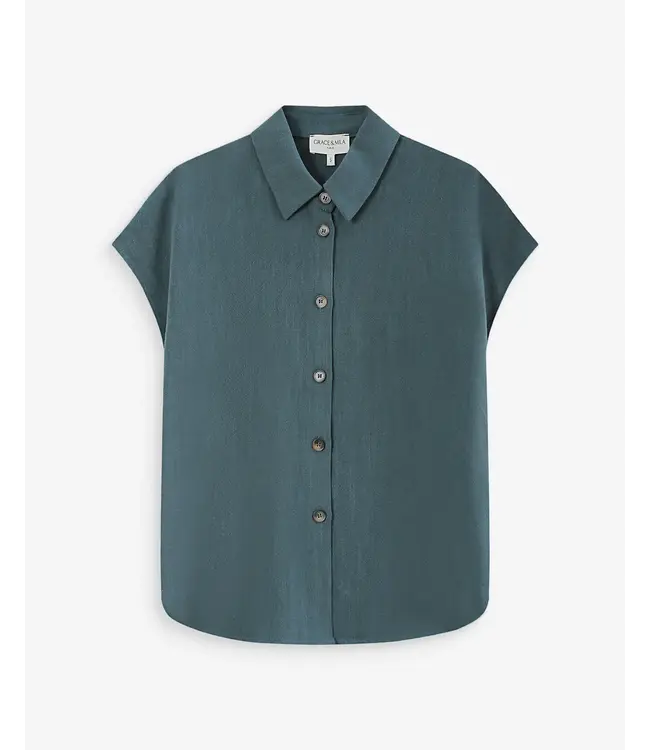 Perez shirt - Emeraude