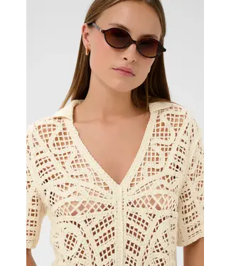 Soaked in Luxury Anamy Polo Blouse