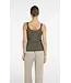 Singlet with mesh edge - Kaki