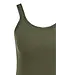 Singlet with mesh edge - Kaki