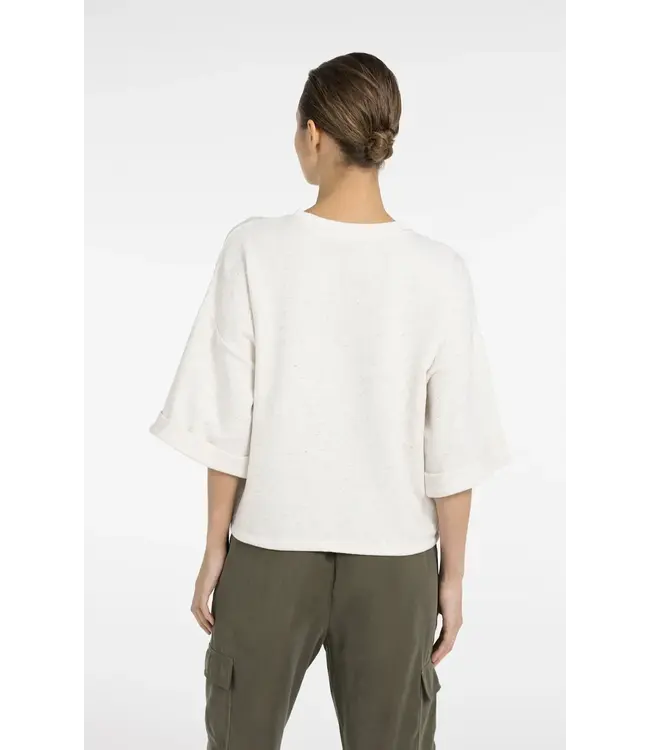 Short sleeve sweatshirt