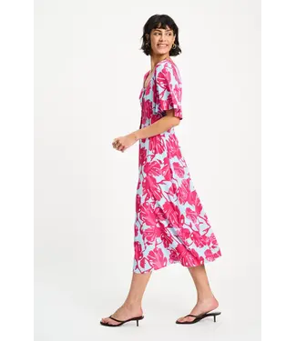 Pom Amsterdam Dress - Urban flora stripe