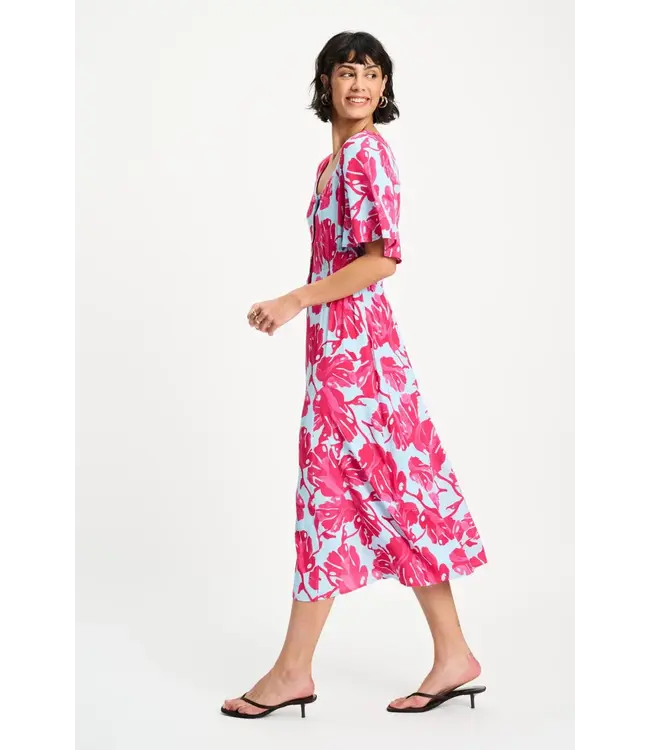 Dress - Urban flora stripe