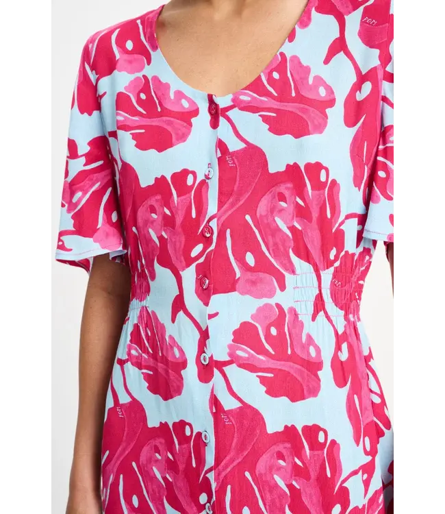 Dress - Urban flora stripe