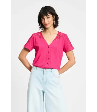Pom Amsterdam Ellen t-shirt - Fuchsia