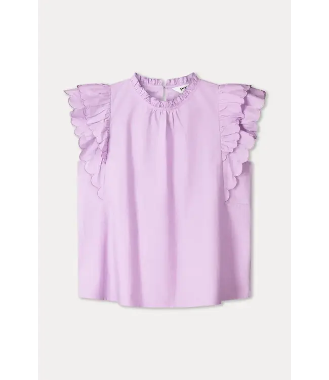 Ruffles lavender top