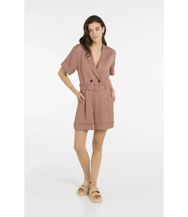 Woven loose fit playsuit