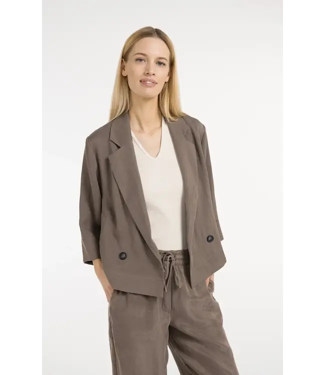 Woven loose fit blazer