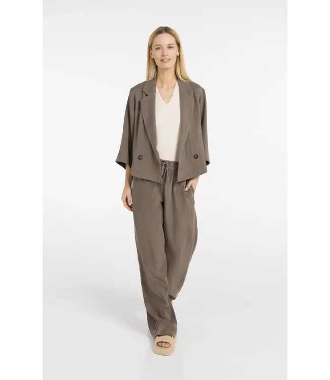 Woven loose fit blazer