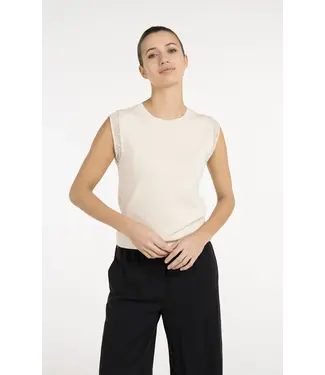 YAYA Top with fun sleeve edge