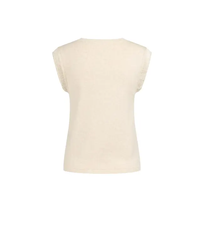 Top with fun sleeve edge