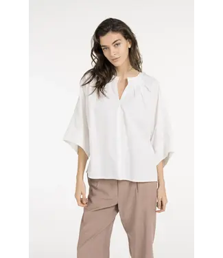 YAYA Batwing blouse with back pleat
