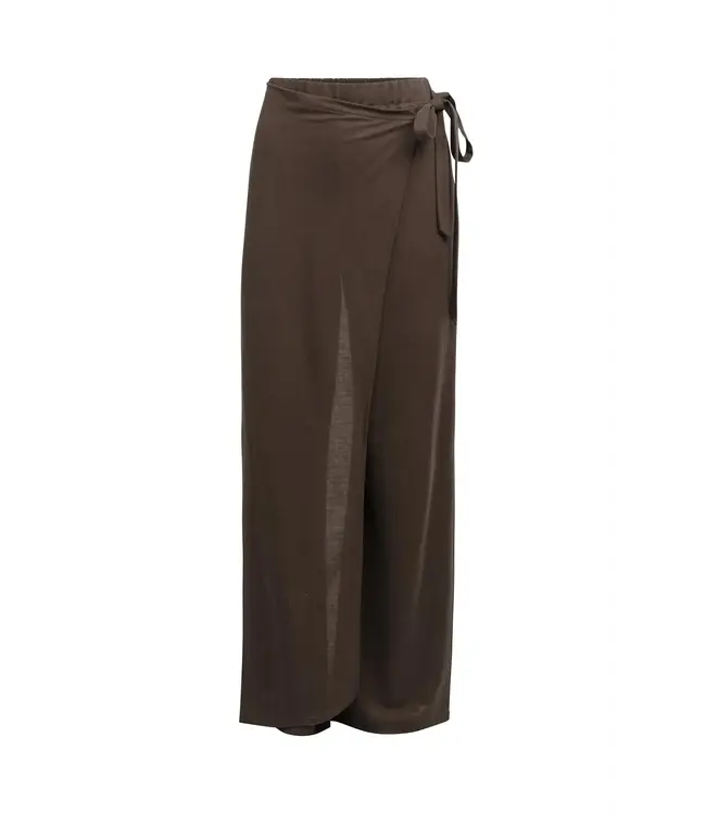 Jersey wide leg trousers