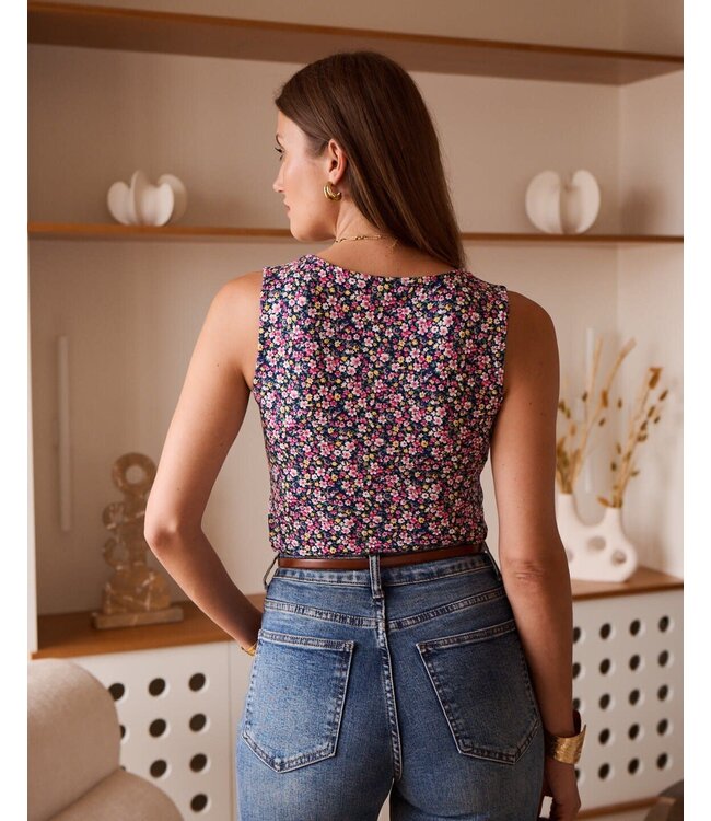 Floral square top