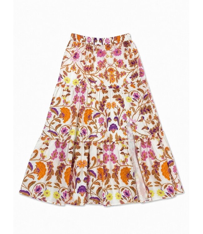 Botanical floral skirt - Orange - TU