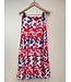 Flowy floral skirt - Fuchsia