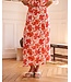 Riviera floral skirt - Rouge