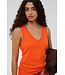 Cosette V-neck tank top - Pumpkin