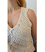 Crochet vest/top - Beige