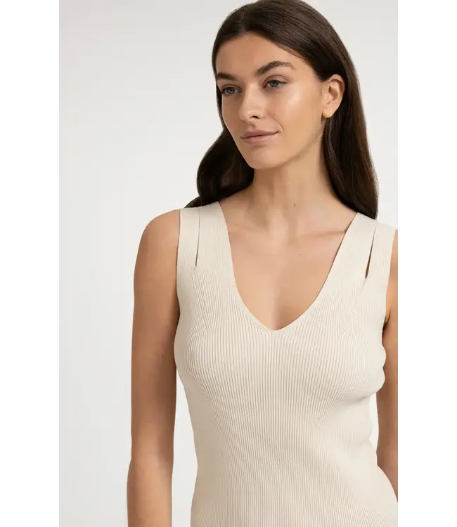 Rib knitted tanktop