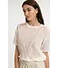 Open textured short sleeve shirt