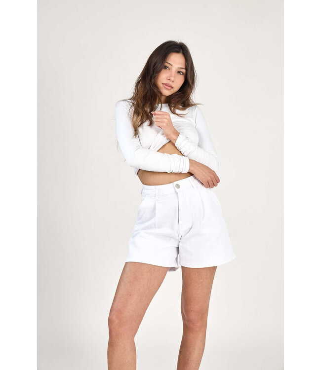 Daphia A-lijn short - White
