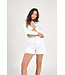 Daphia A-lijn short - White