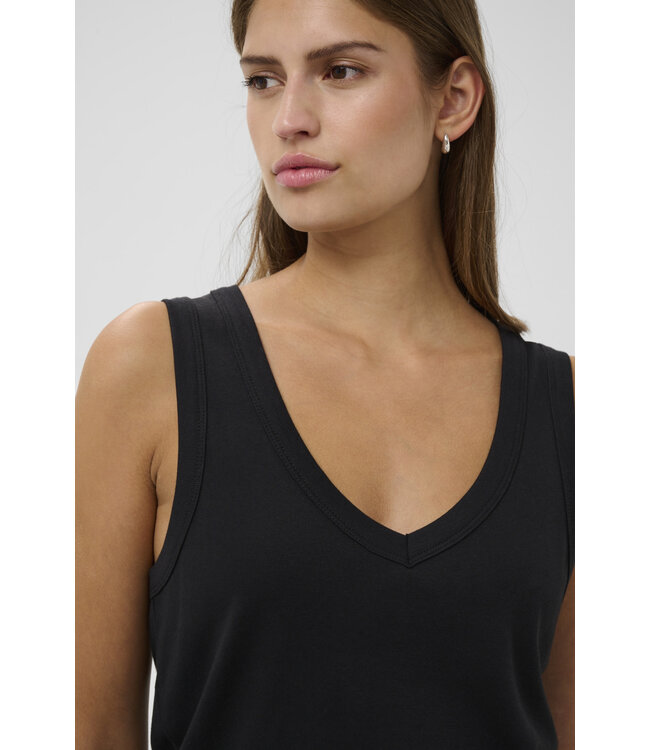 Cosetta V-neck tank top - Black