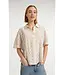 Short sleeve jaquard blouse