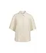 Short sleeve jaquard blouse