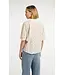 Short sleeve jaquard blouse